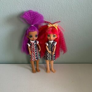 Mattel Cave Club Dolls Emberly & Roaralai Redressed